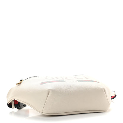 Gucci Grained Calfskin Logo Belt Bag White 4 of 9