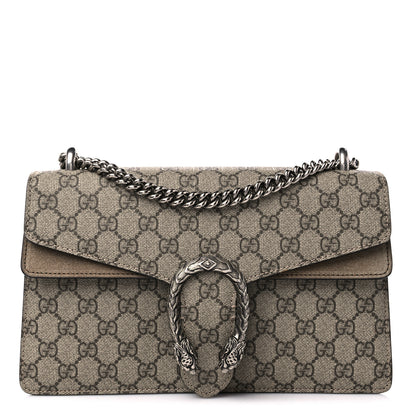 Gucci GG Supreme Monogram Small Dionysus Shoulder Bag Taupe 1 of 10