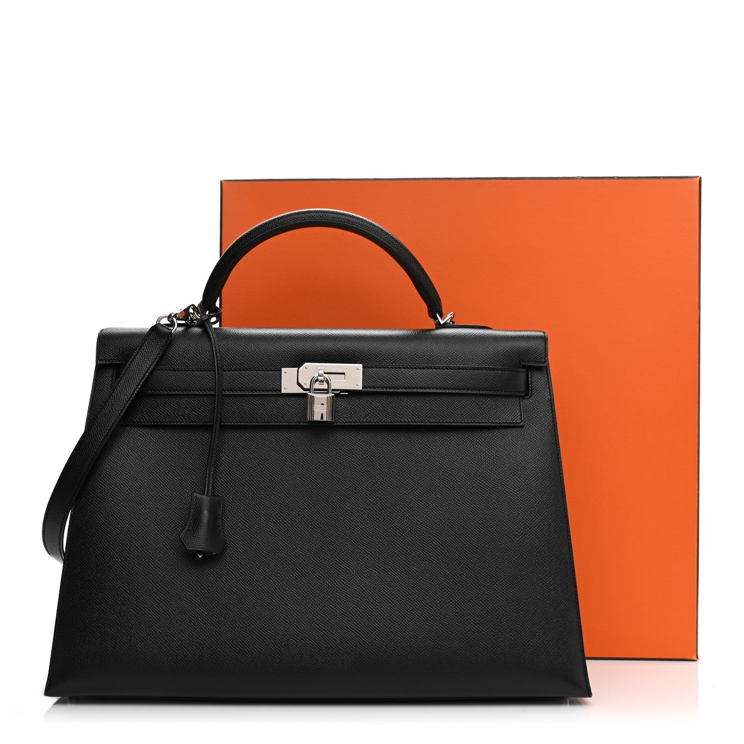 Hermes Epsom Kelly Sellier 40 Black 13 of 13
