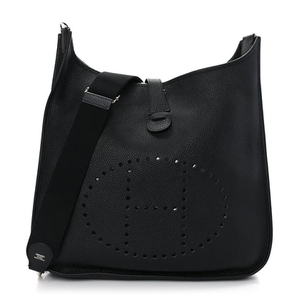 Hermes Taurillon Clemence Evelyne III TGM Black 1 of 9
