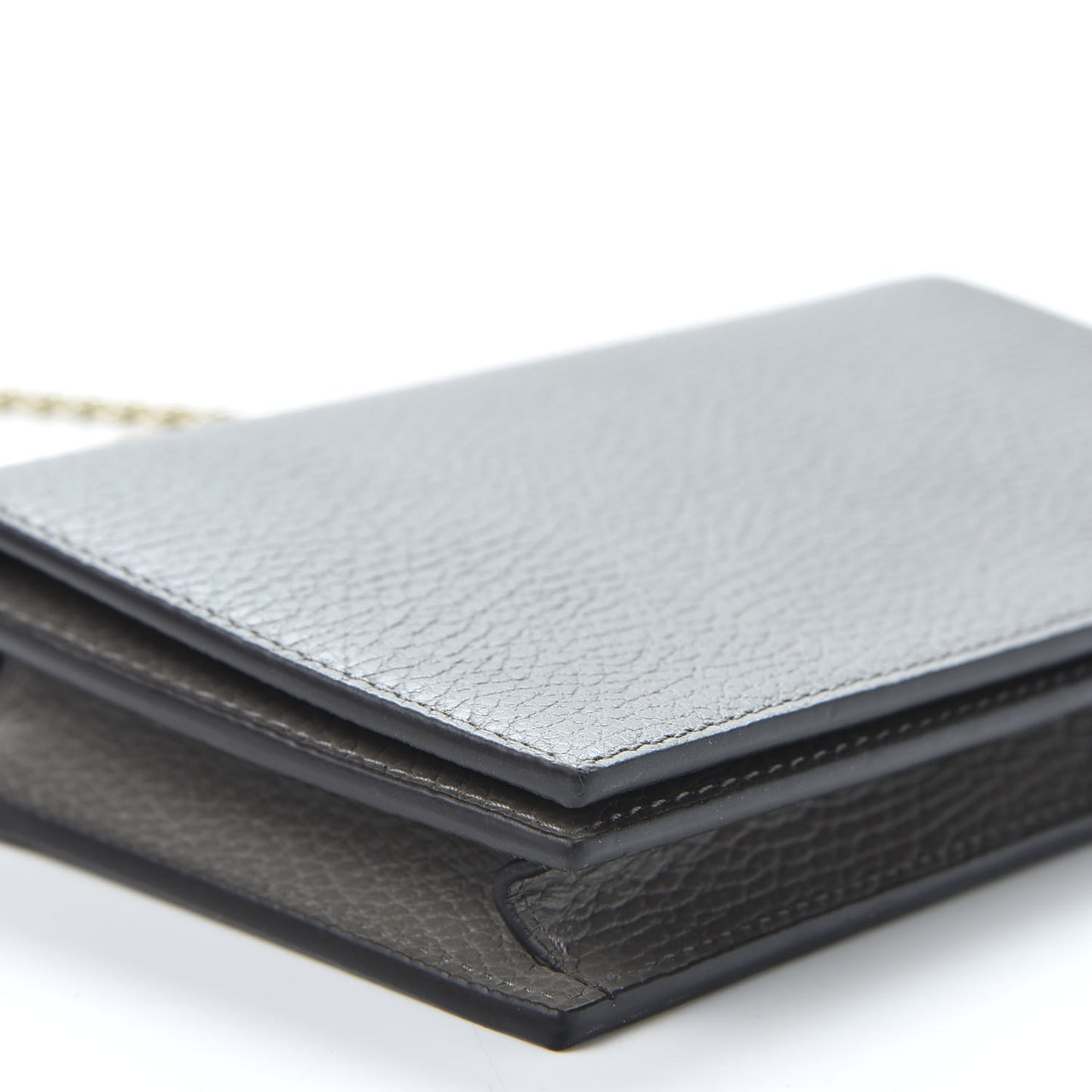 Dollar Calfskin Medium Betty Chain Wallet Loess
