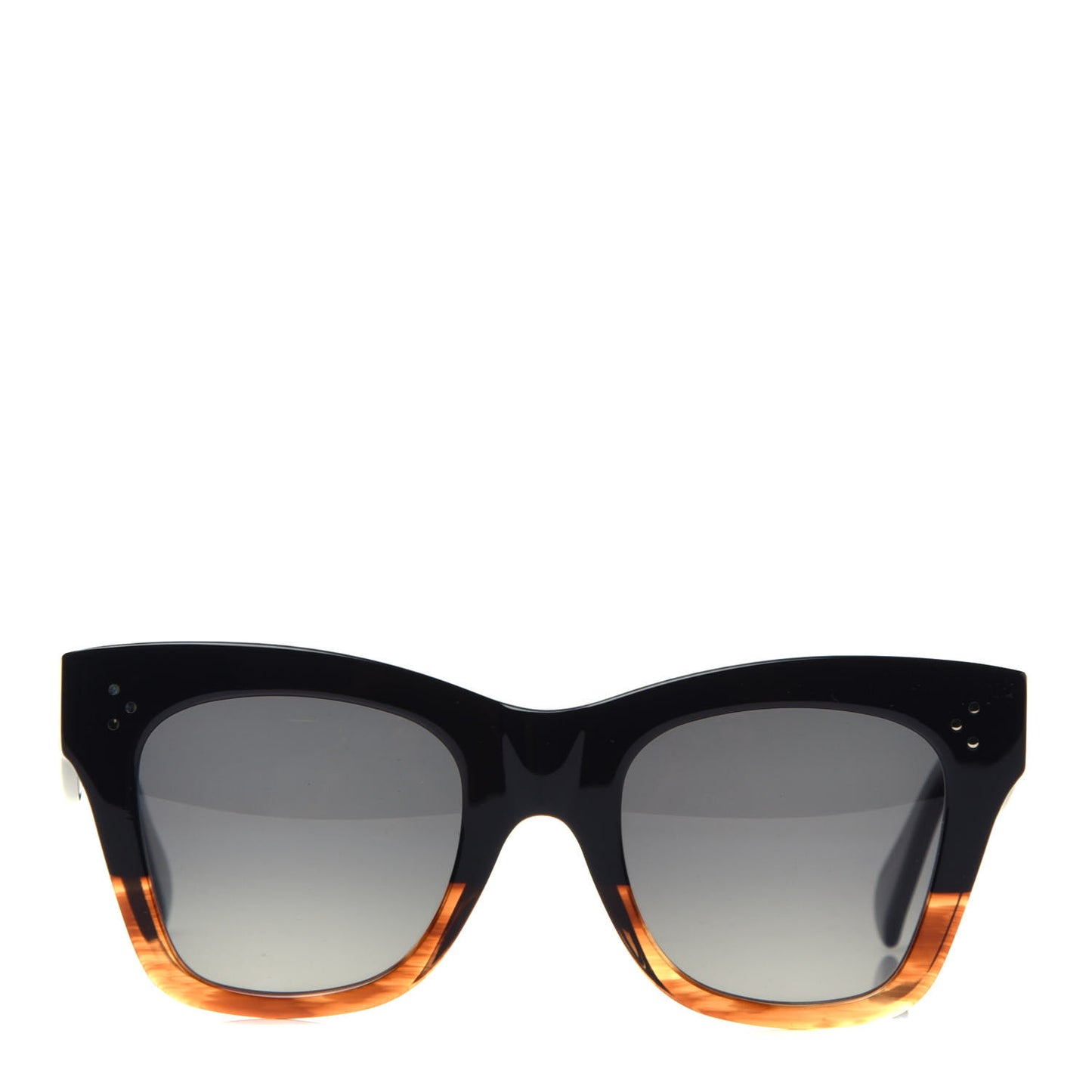 Acetate Polarized Cat Eye Sunglasses CL4004IN Havana Black