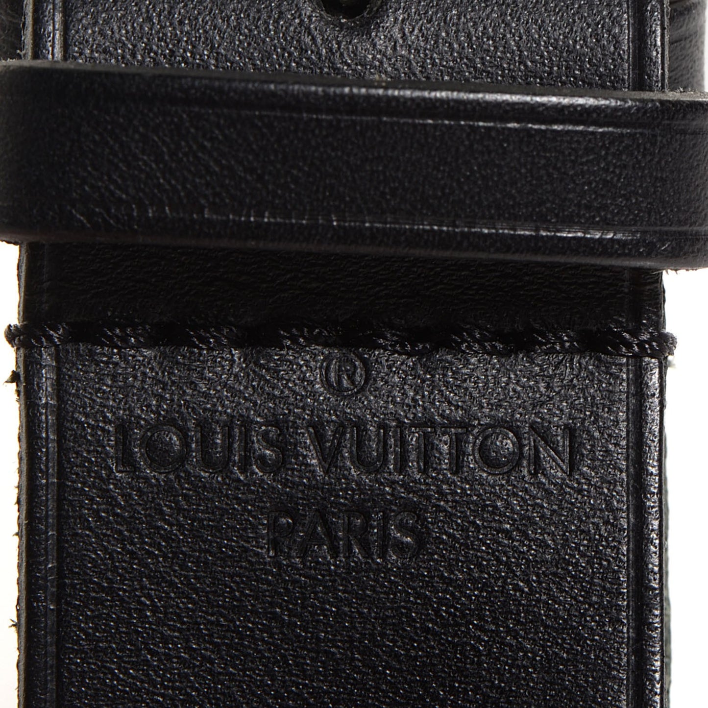 Leather Luggage Loop Black