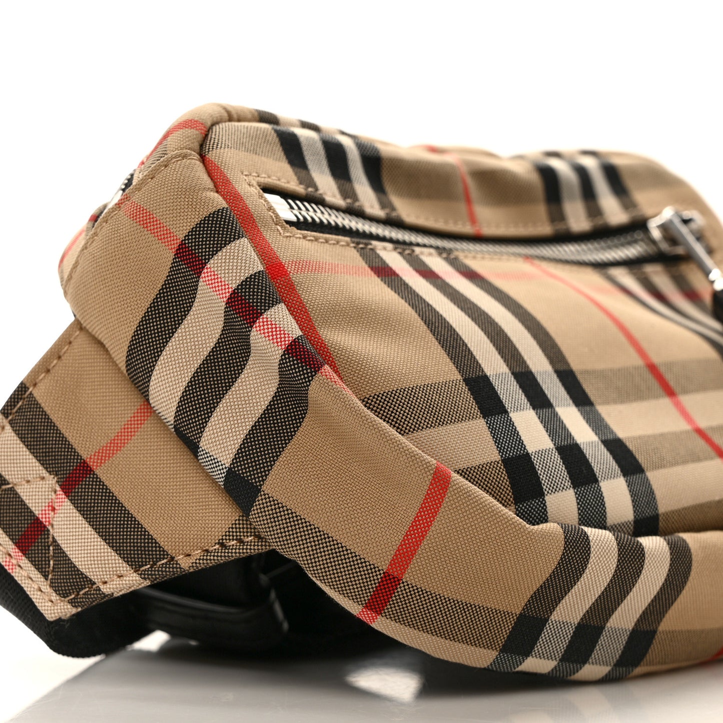 Nylon Vintage Check Small Cannon Bum Bag Archive Beige