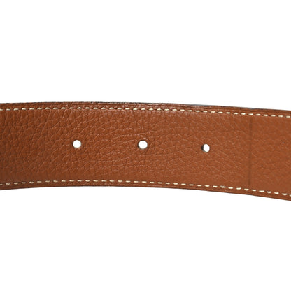 Hermes Swift Togo 32mm H Belt 95 Black Gold 4 of 6