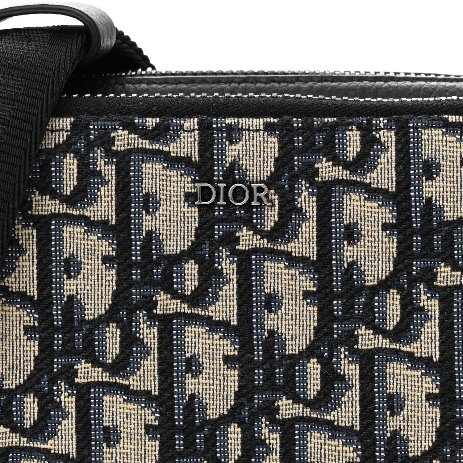 Christian Dior Oblique Pouch Navy Blue 10 of 12