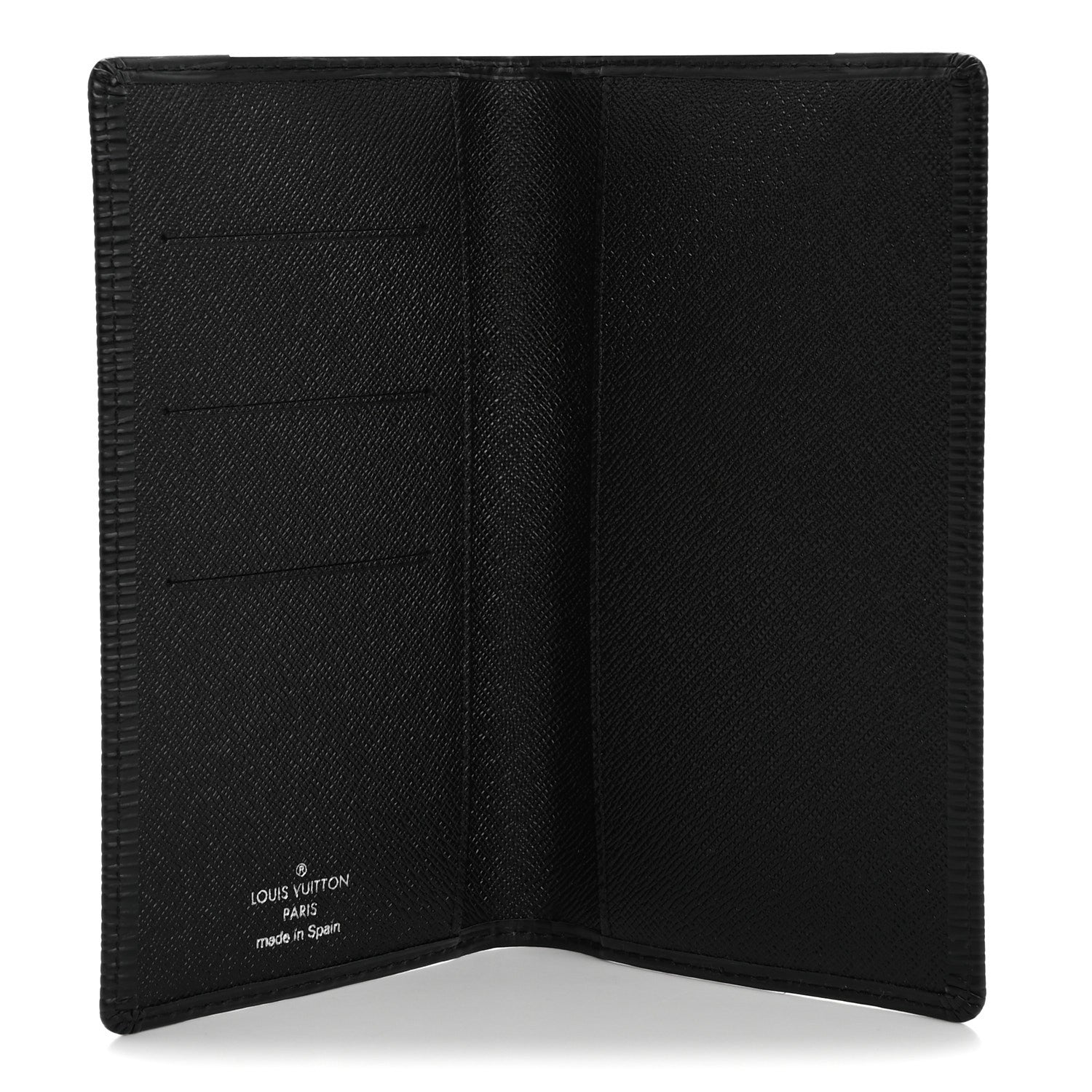Louis Vuitton Epi Checkbook Organizer Wallet Black 5 of 7