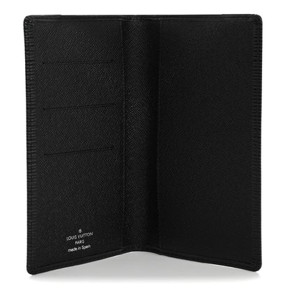 Louis Vuitton Epi Checkbook Organizer Wallet Black 5 of 7