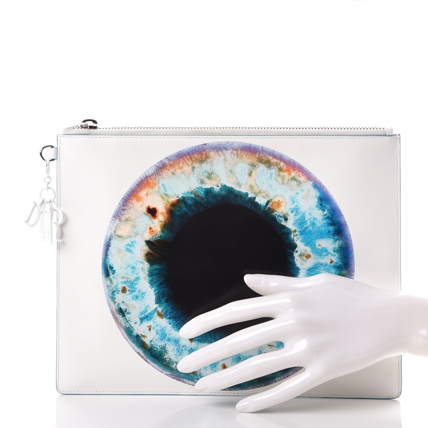 Christian Dior X MARC QUINN Calfskin Eye Clutch Multicolor 2 of 8