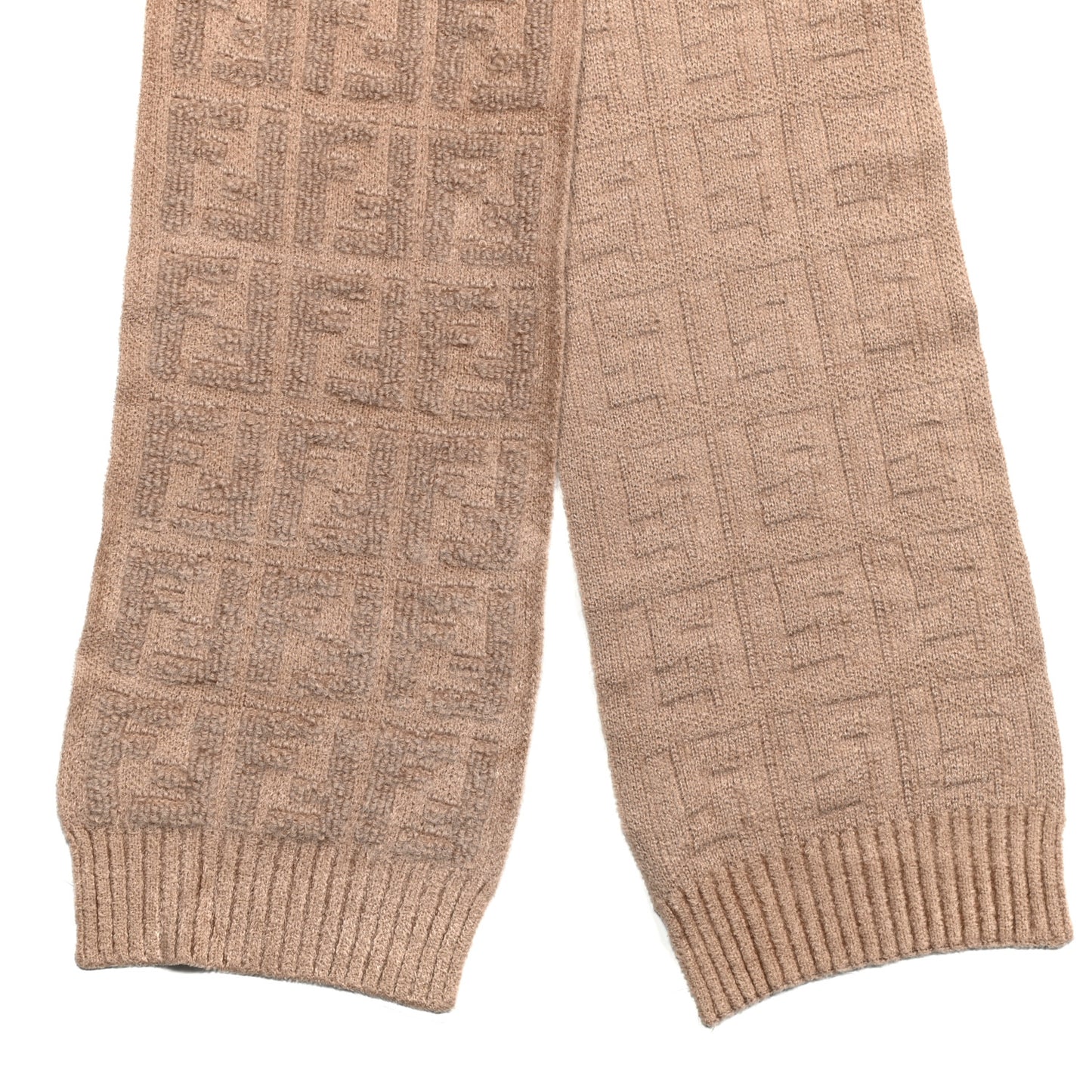 Wool FF Scarf Beige