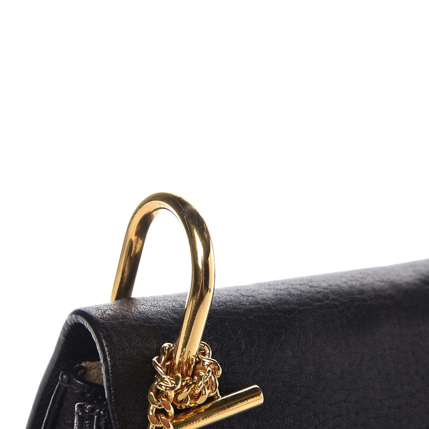 Grained Lambskin Mini Drew Shoulder Bag Black