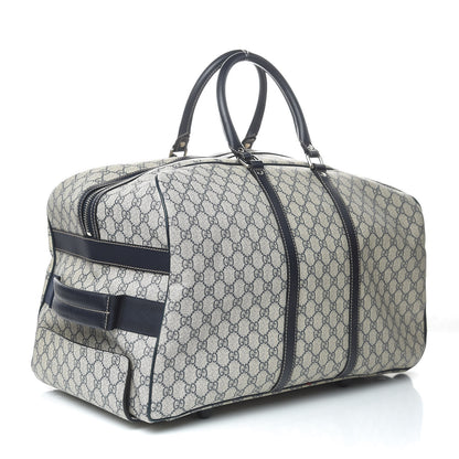 Gucci GG Plus Monogram Large Carry On Duffle Trolley Navy 4 of 16