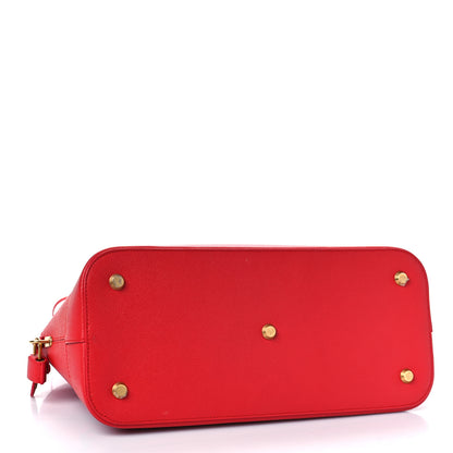 Balenciaga Grained Calfskin M Ville Top Handle Bag Rouge Coquelicot 4 of 12