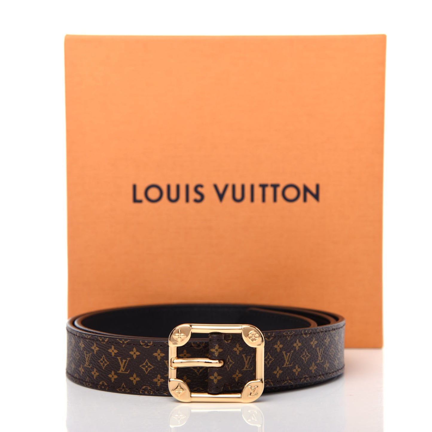 Monogram 25mm LV Malletier Belt 85 34