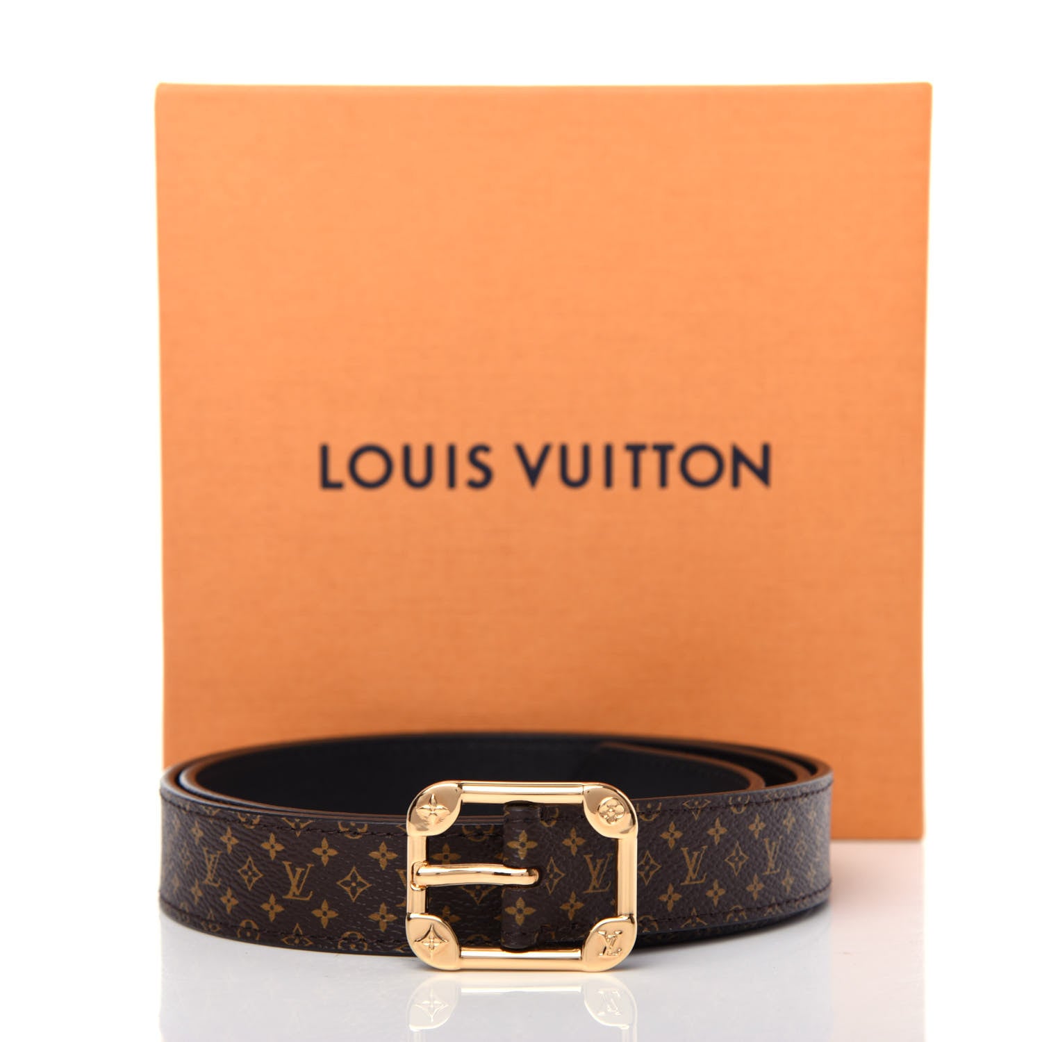 Louis Vuitton Monogram 25mm LV Malletier Belt 85 34 7 of 7