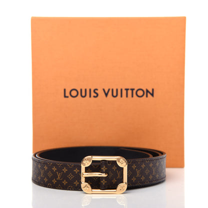 Louis Vuitton Monogram 25mm LV Malletier Belt 85 34 7 of 7
