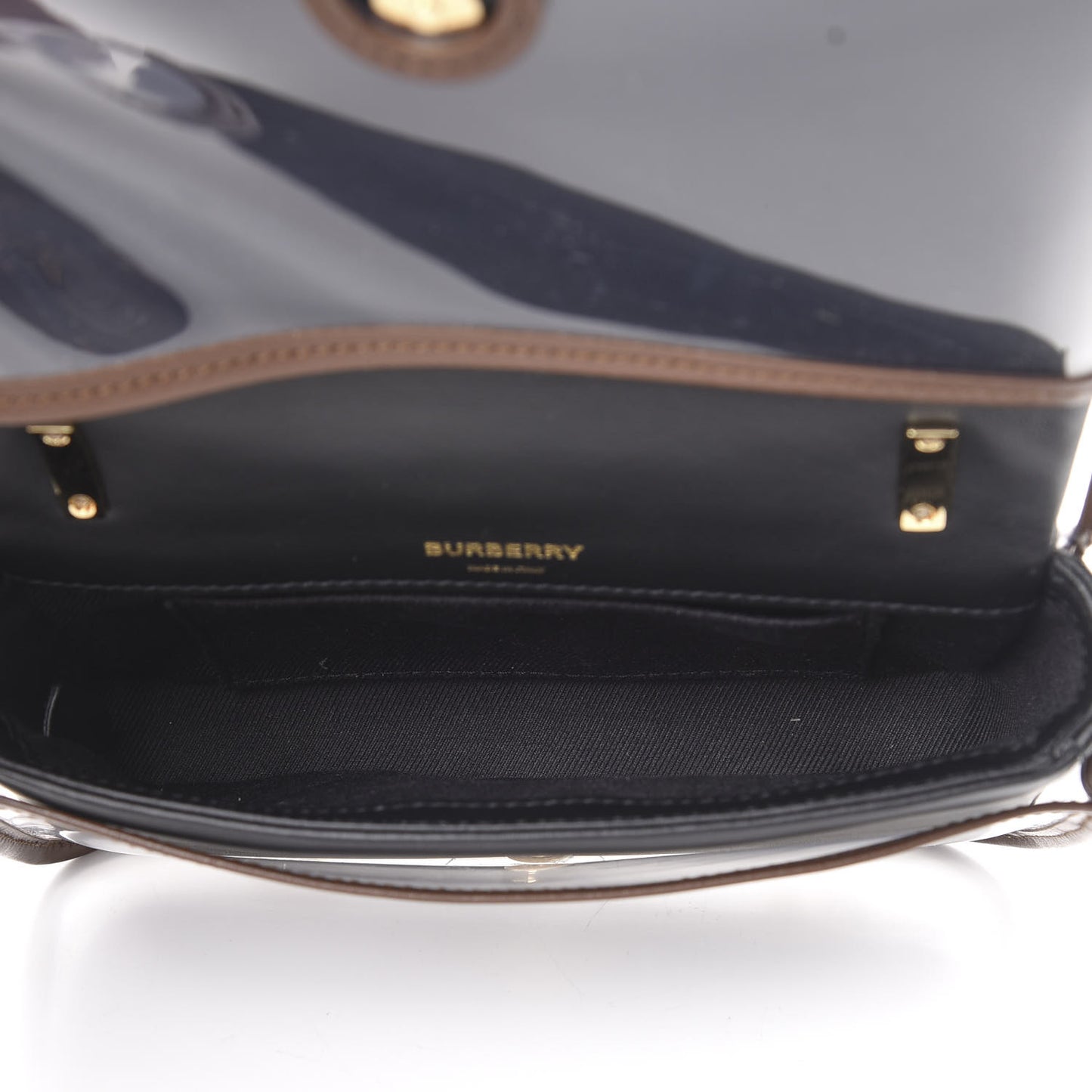 PVC Lambskin Quilted Lola Bag Black
