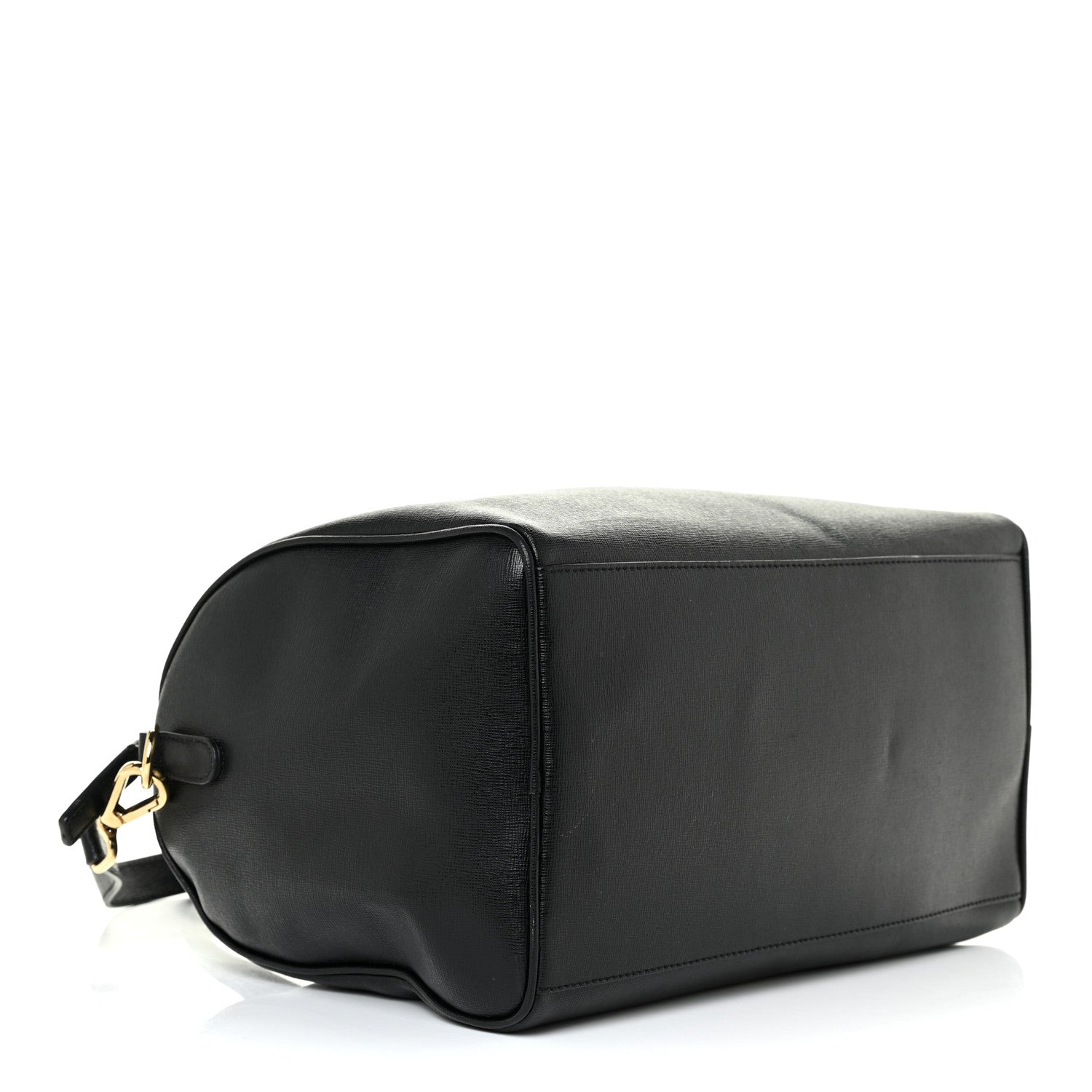 Versace Saffiano Calfskin Palazzo Duffle Bag Black 4 of 15