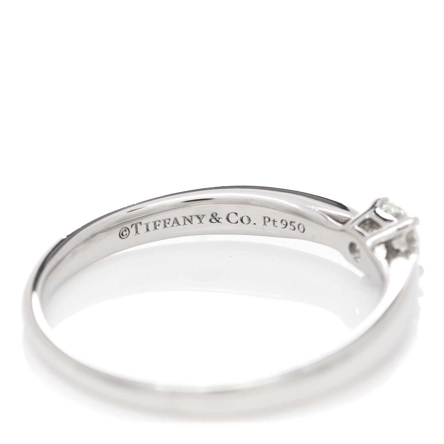 Tiffany Platinum Diamond .20ct Harmony Solitaire Engagement Ring 53 6.25 5 of 6