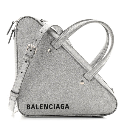 Balenciaga Glitter XS Triangle Duffle Argent Black 1 of 8