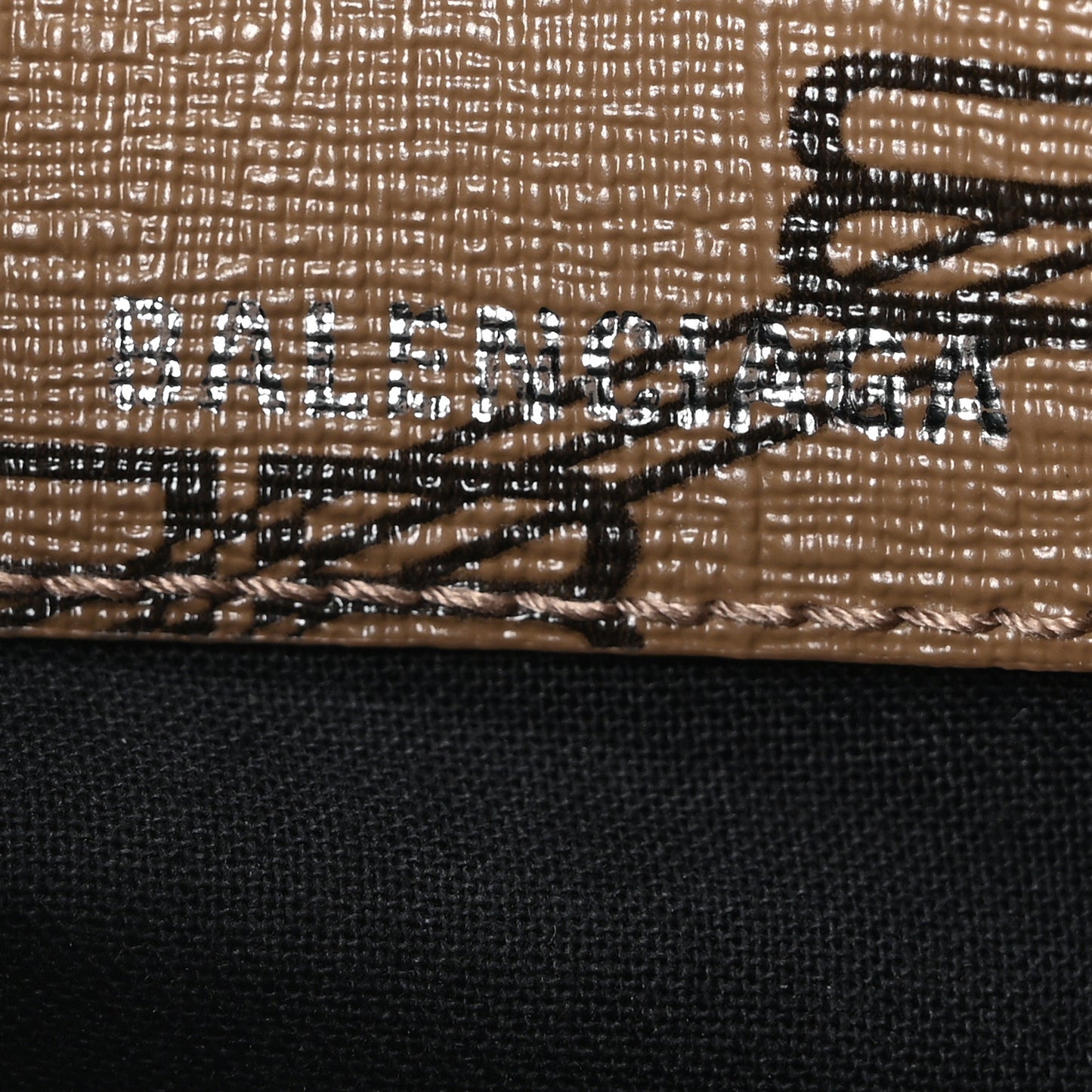 Coated Canvas BB Monogram Neo Cagole Handbag XS Beige Brown