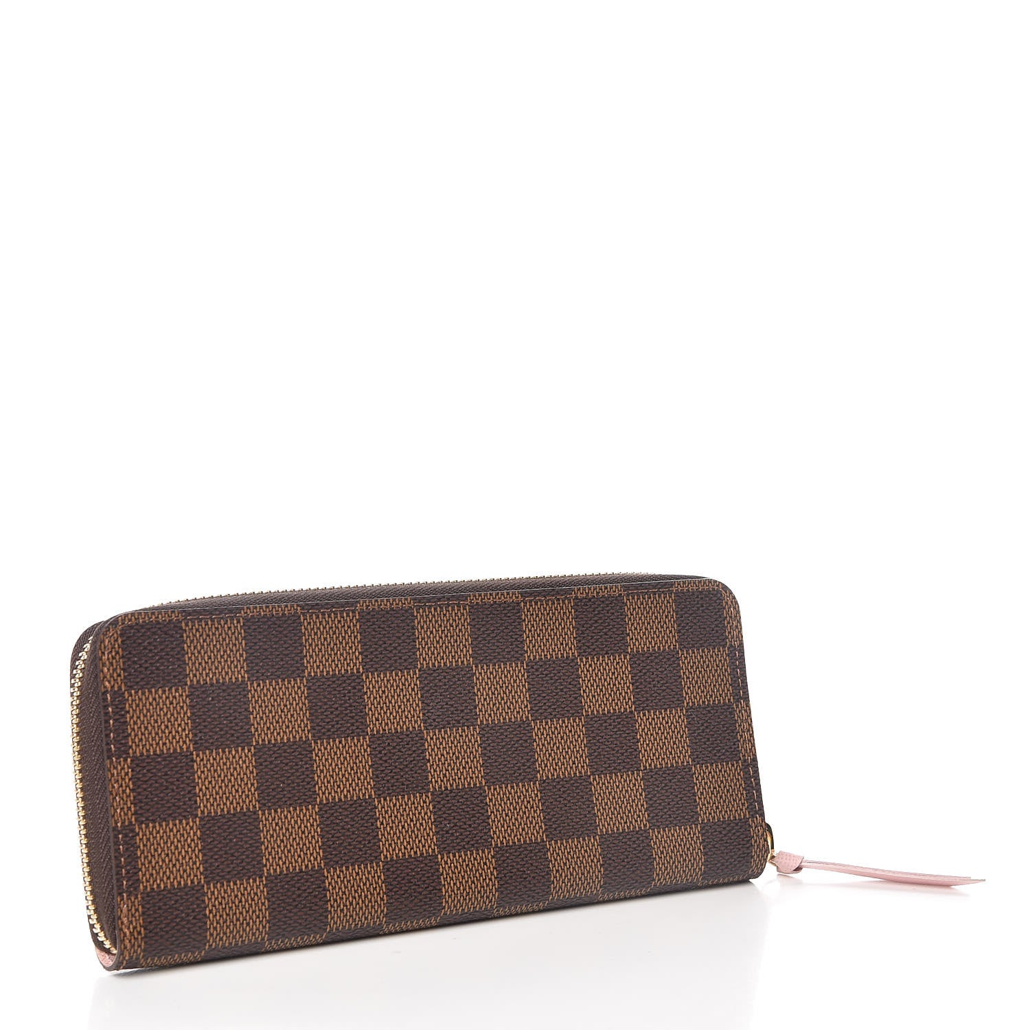 Louis Vuitton Damier Ebene Clemence Wallet Rose Ballerine 3 of 7