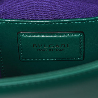 Bulgari Calfskin Small Serpenti Forever Snake Strap Crossbody Bag Emerald Green 6 of 12