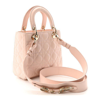 Christian Dior Lambskin Cannage Small My ABCDior Lady Dior Light Pink 3 of 9