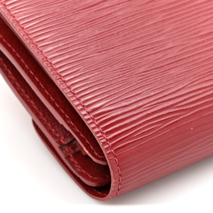 Louis Vuitton Epi Joey Wallet Rubis 11 of 13