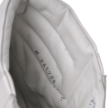 Saint Laurent Calfskin Wolly Spike SL/08H High Top Sneakers 47.5 White 3 of 15