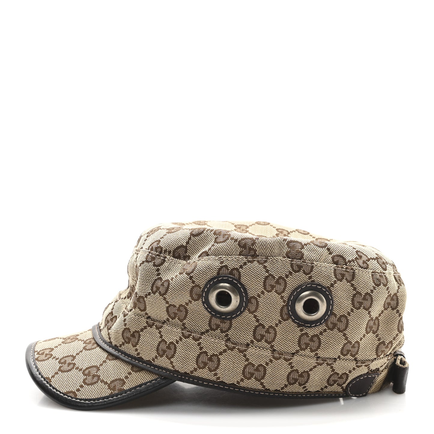 Monogram Military Hat L Brown