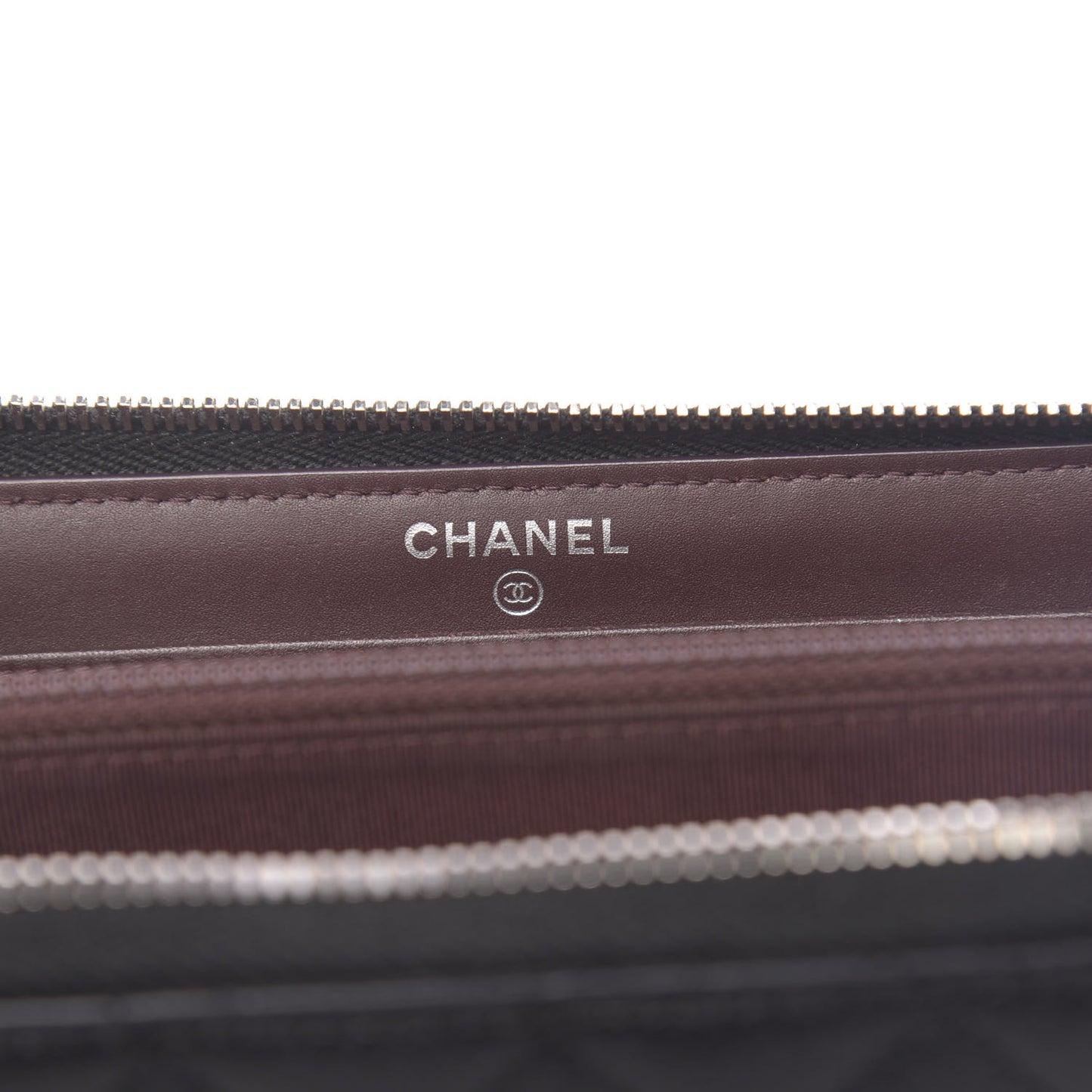Caviar Quilted Large Gusset Zip Around Wallet Black