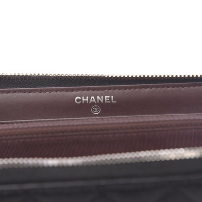 Chanel Caviar Quilted Large Gusset Zip Around Wallet Black 6 of 8