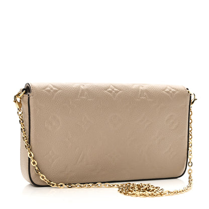 Louis Vuitton Empreinte Pochette Felicie Chain Wallet Tourterelle 4 of 10