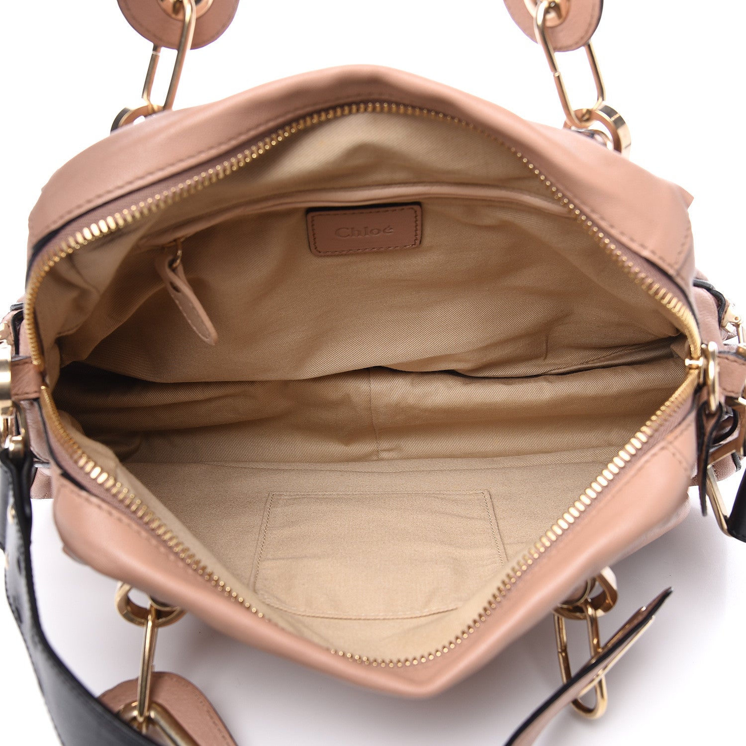 Chloe Calfskin Medium Military Paraty Nude Black 4 of 12
