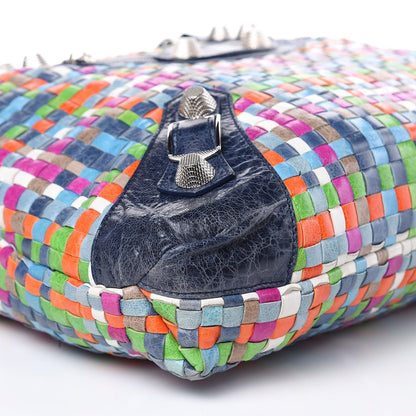 Balenciaga Agneau Lattice Woven Giant 21 Brief Multicolor Officier 8 of 11