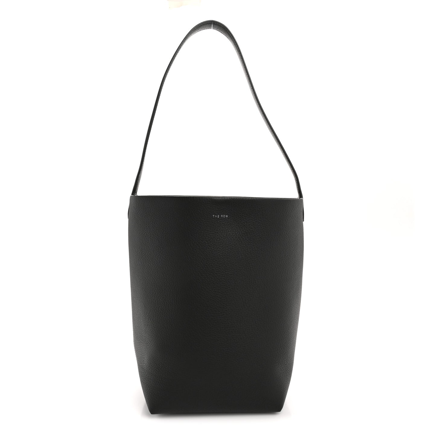 Grained Calfskin Medium N/S Park Tote Black