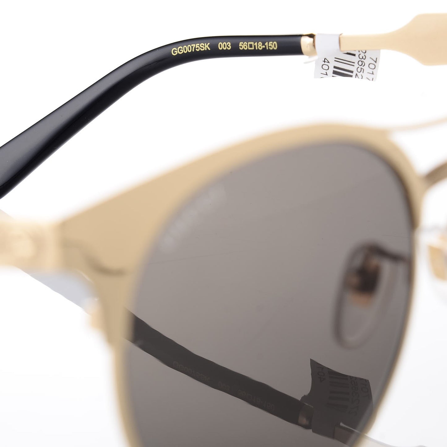 Round Metal GG0075SK Sunglasses Gold