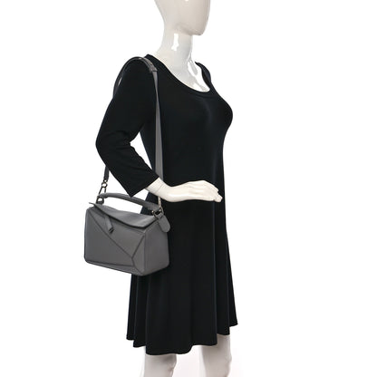 Loewe Calfskin Small Puzzle Bag Pearl Grey 2 of 8
