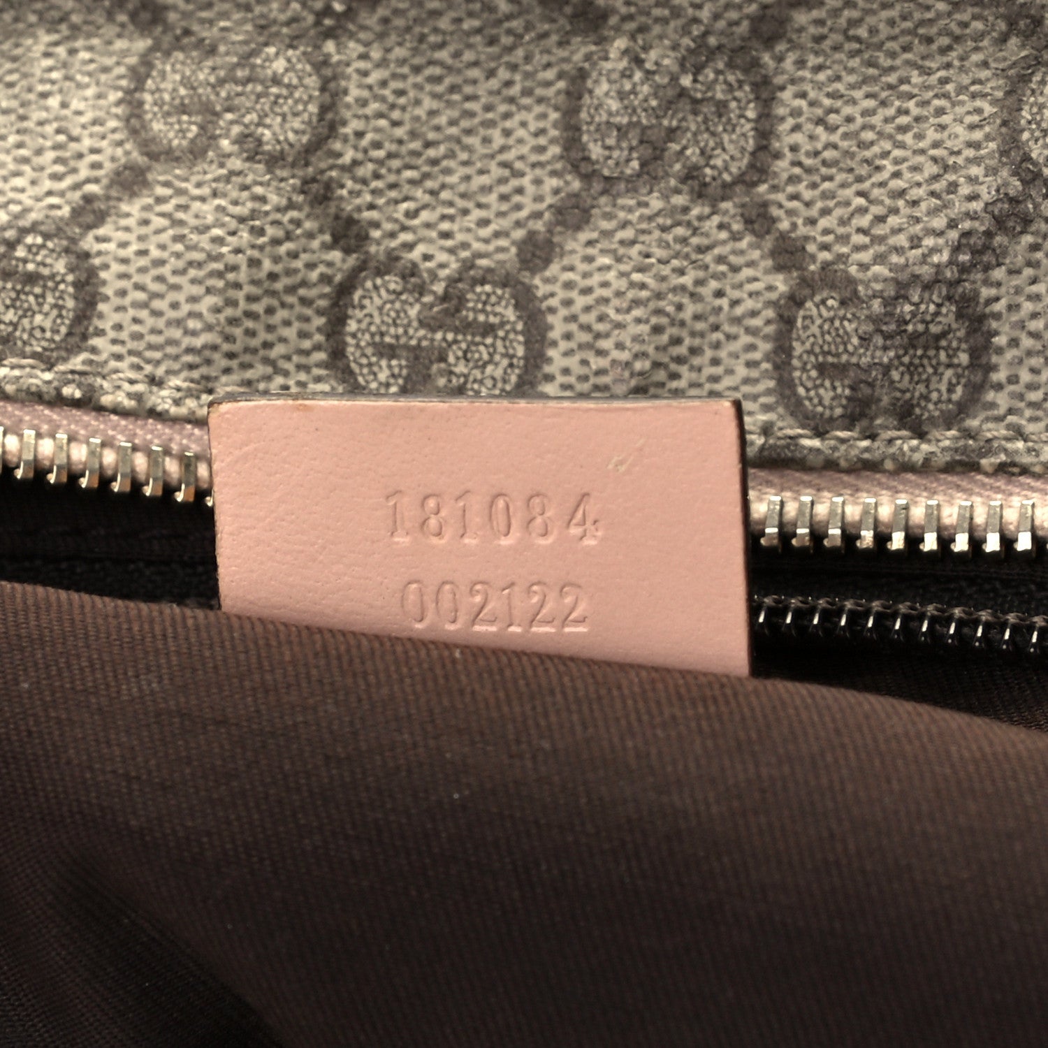 Gucci GG Supreme Monogram Medium Zippered Shopping Tote Pink 7 of 12