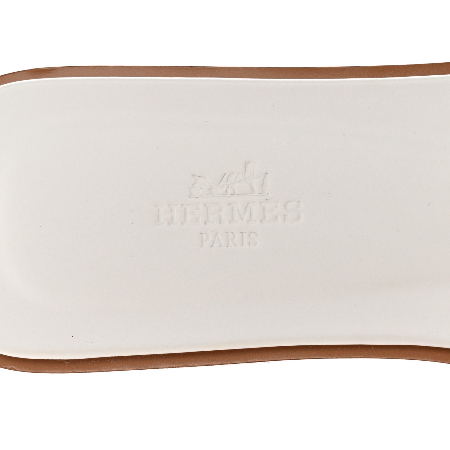 Box Calfskin Oran Sandals 39 White