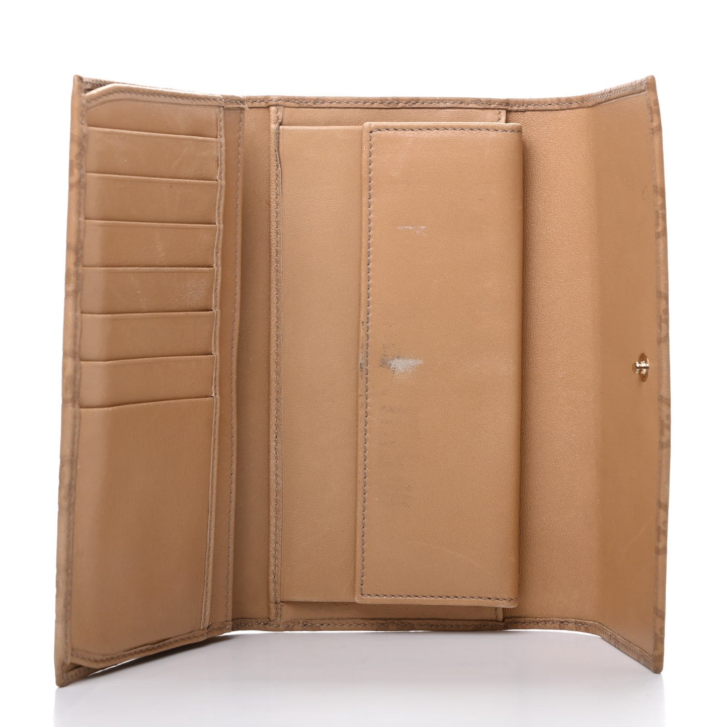Guccissima Joy Continental Snap Oranizer Wallet Light Sand
