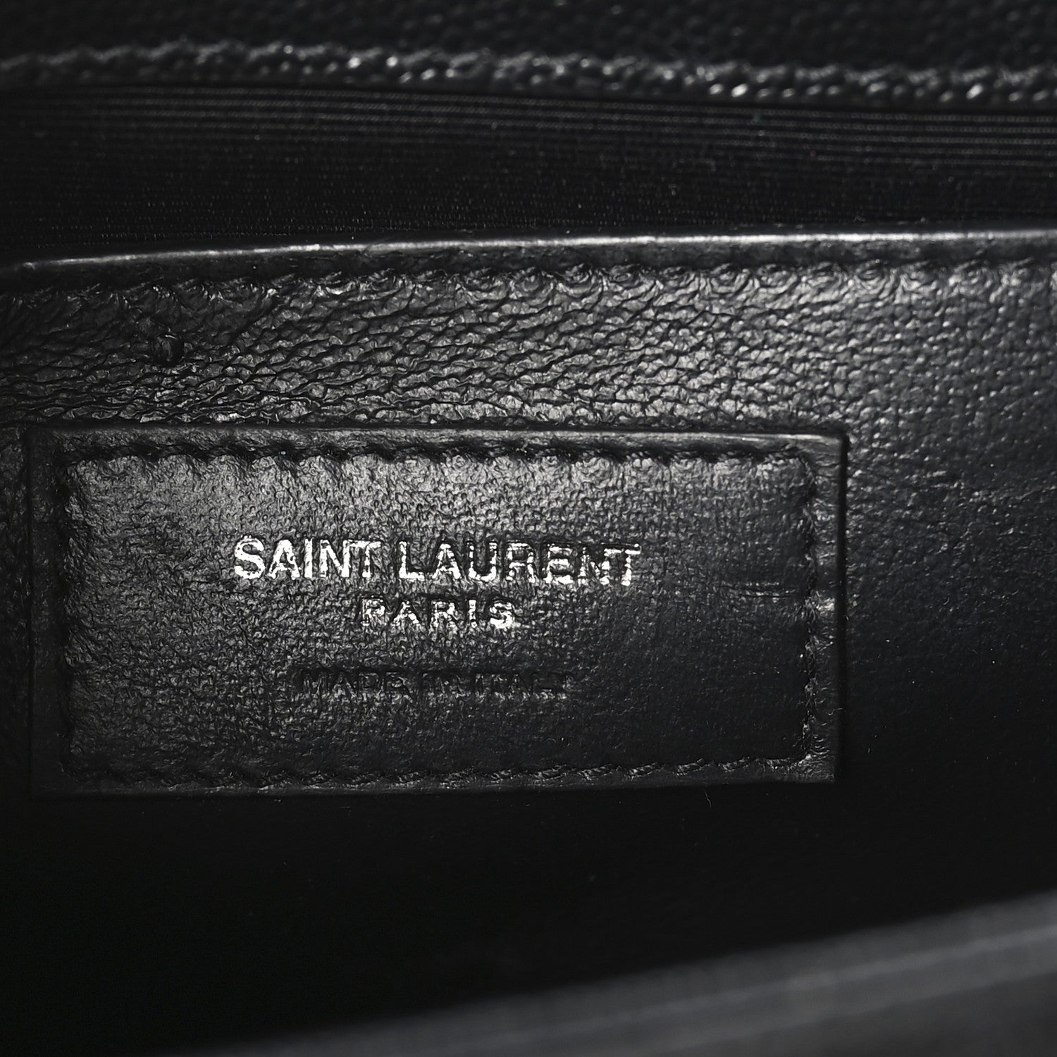Saint Laurent Grain De Poudre Small Monogram Monochrome Kate Satchel Black 6 of 10
