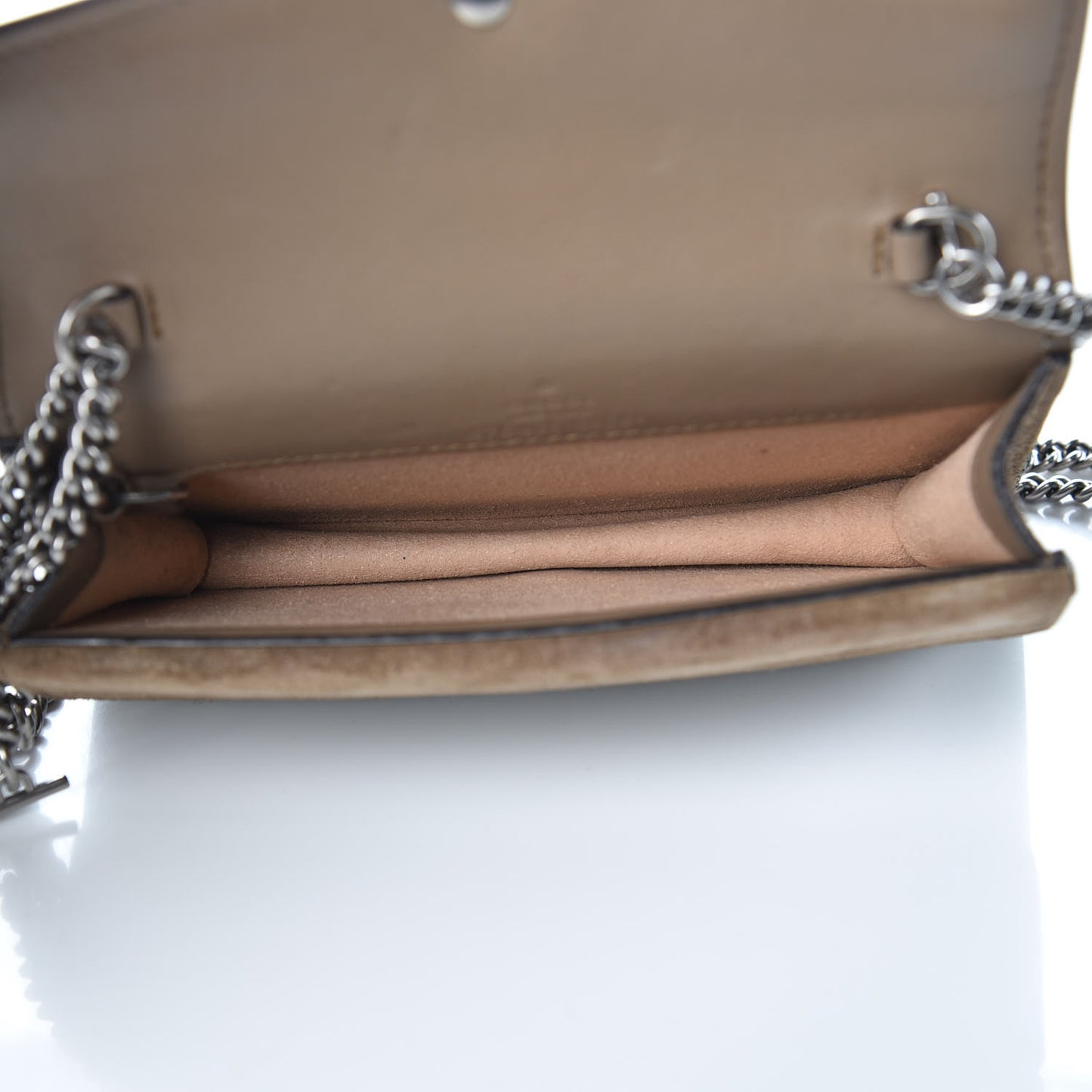 GG Supreme Monogram Super Mini Dionysus Shoulder Bag Taupe