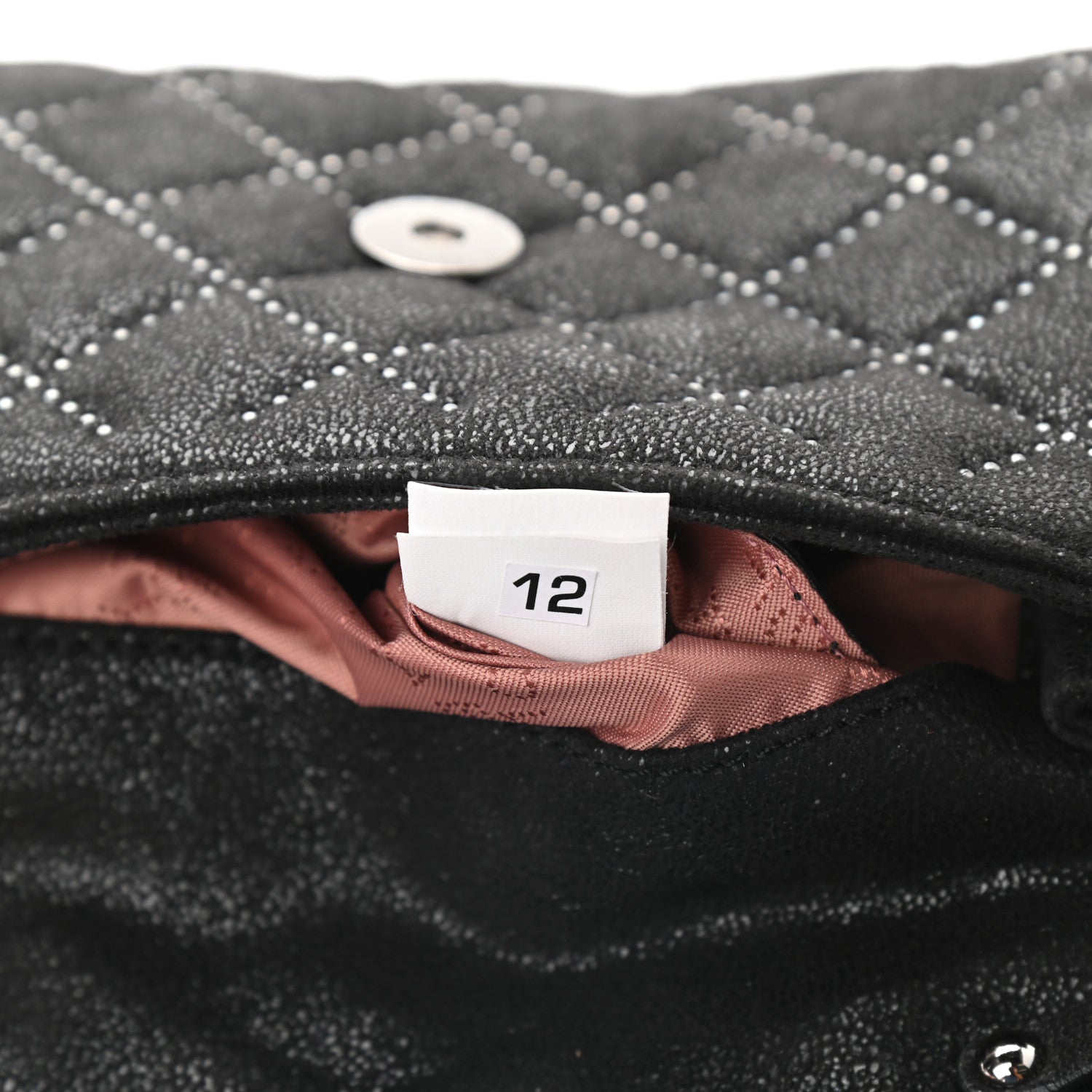 Stella McCartney Shaggy Deer Quilted Studded Falabella Crossbody Black 8 of 11