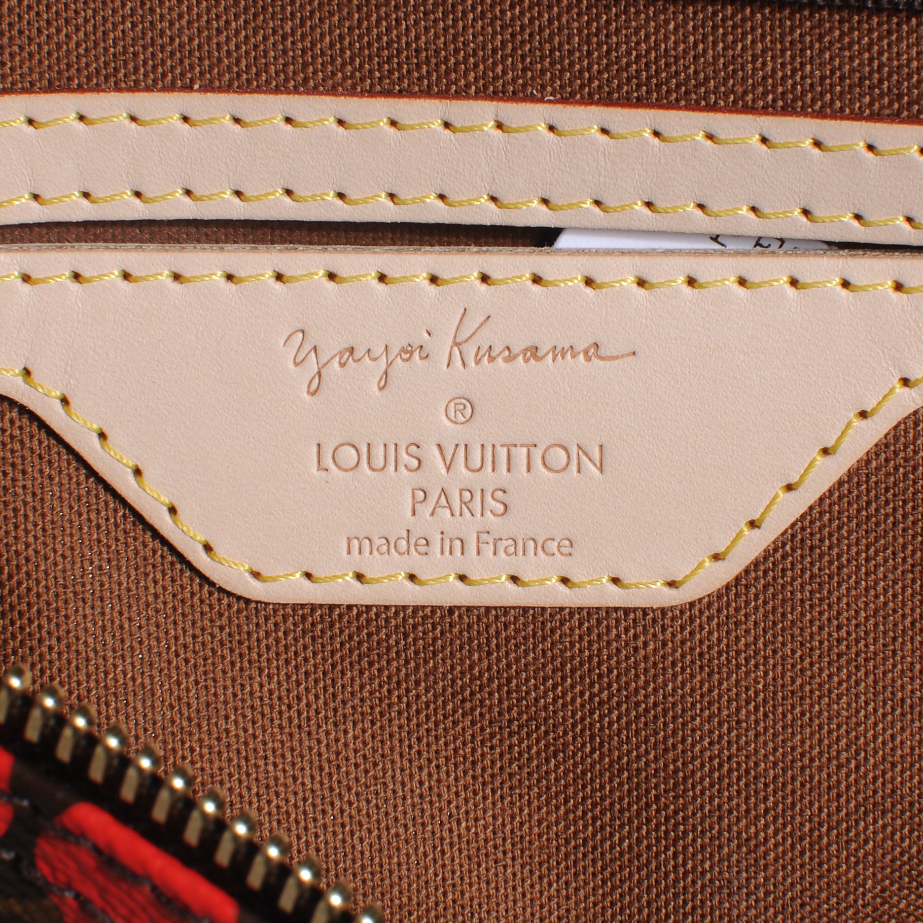 Louis Vuitton Monogram Kusama Town Speedy 30 Red 5 of 7