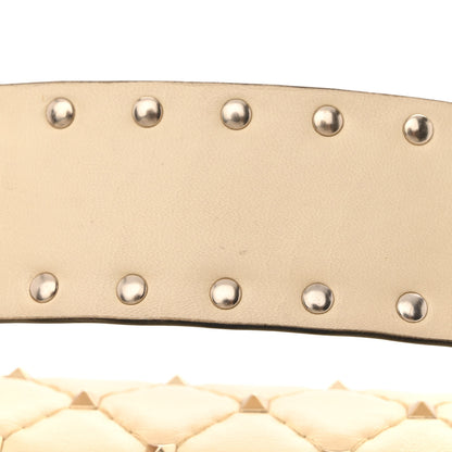 Valentino Garavani Nappa Medium Rockstud Spike Shoulder Bag Light Ivory 11 of 16