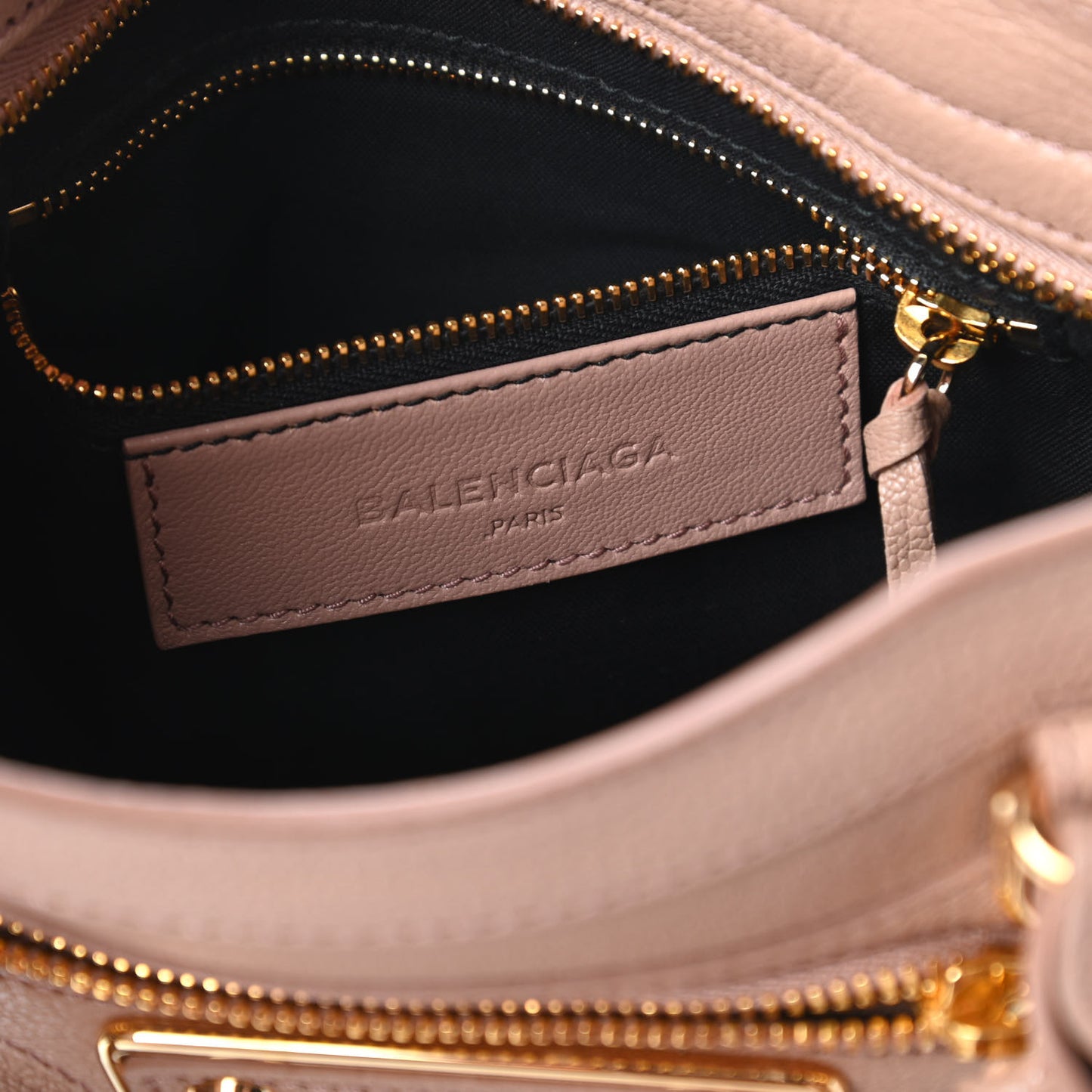 Chevre Gold Metallic Edge Hardware Mini City Rose Des Sables