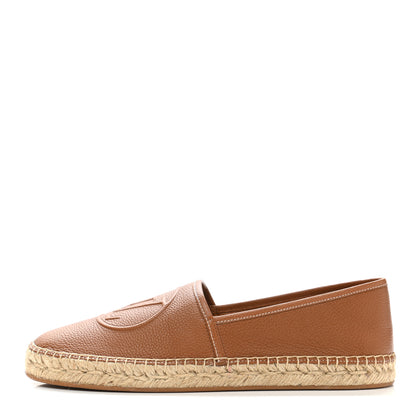 Louis Vuitton Monogram Leather Starboard Espadrille Flats 39.5 Brown 1 of 10