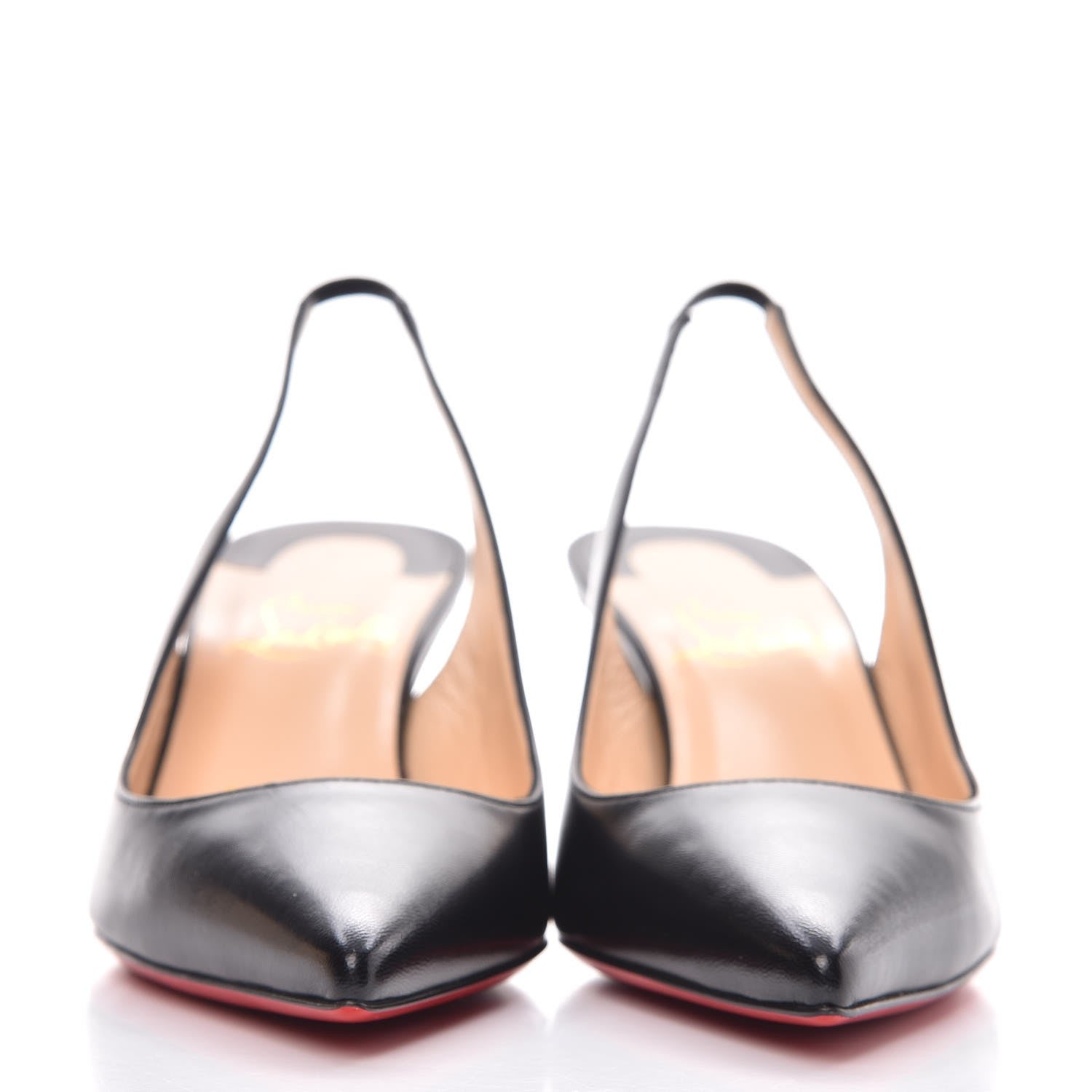 Christian Louboutin Kidskin Apostrophy Slingback 70 Pumps 36 Black 2 of 8